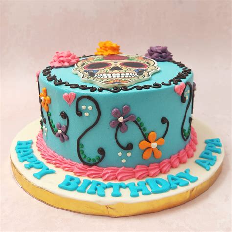 Skull Cake | Dia De Los Muertos Cake | Day of The Dead Cake – Liliyum ...