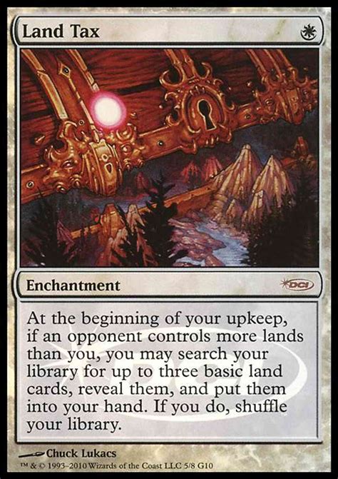 Land Tax Price from mtg Judge Promos