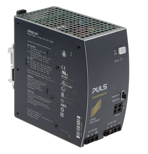 CPS20.241 PULS | PULS DIMENSION C-Line DIN Rail Power Supply, 100 → ...