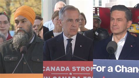 Federal party leaders try to define the ballot question