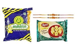 Rakhi Gift - Namkeen and Sweet Combo - Shree Namkeen Cornflakes Mixture ...