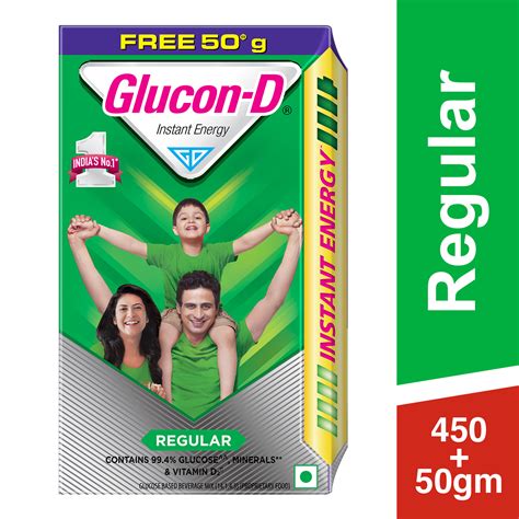 Buy GLUCON-D REGULAR GLUCOSE POWDER200GM+50GM REFILL Online & Get Upto ...