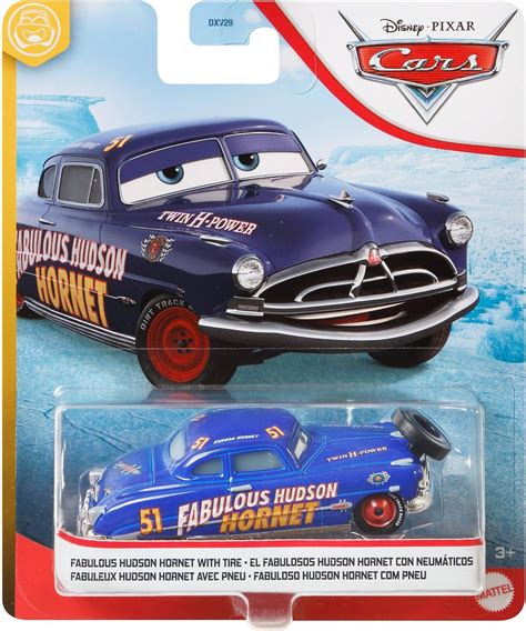 Amazon.com: Disney Cars Fabulous Hudson Hornet with Tire : Toys & Games