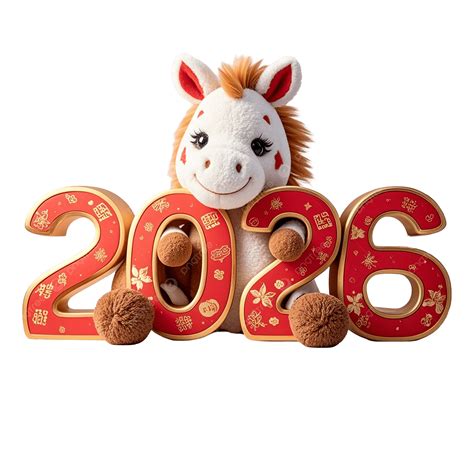 2026 Year Of The Horse Spring Festival Art Font, Year Of The Horse, Spring Festival, Lunar New ...