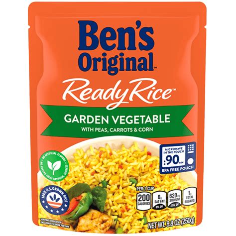 Instant Microwavable Garden Vegetable Rice | Ben’s Original™ Ready Rice™