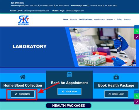 Book Home Collection at R.K. Diagnostic Centre
