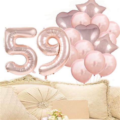 ZSNWGZ Sweet 59th Birthday Decorations Party Supplies,Rose India | Ubuy