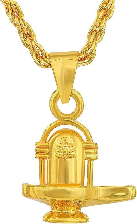 Buy STYLE OK Gold Plated Lord Shiva Shiva Shivling Mahadev Bholenath ...
