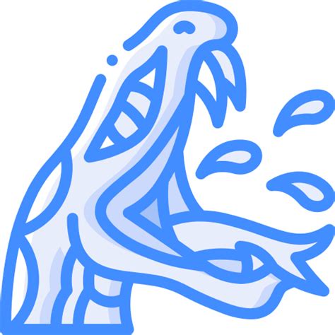 Snake head outline Basic Miscellany Blue icon | Magnific (formerly Freepik)
