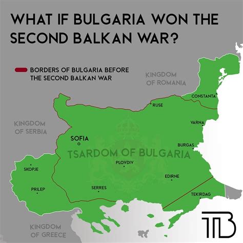 What if Bulgaria won the second Balkan War? by... - Maps on the Web