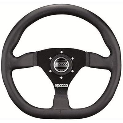 Buy Sparco 015TRGL1TUV Steering Wheel Strwhl Ring L360 Leather Black ...
