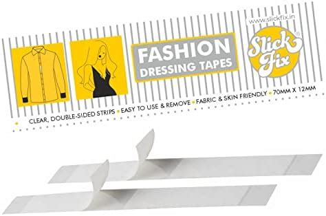 SLICKFIX Fashion Dressing Tape (Pack of 72) Invisible Double-sided Body ...