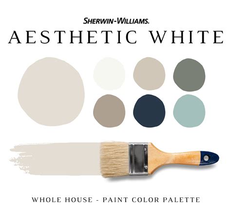 Sherwin Williams AESTHETIC WHITE Color Palette - NISH