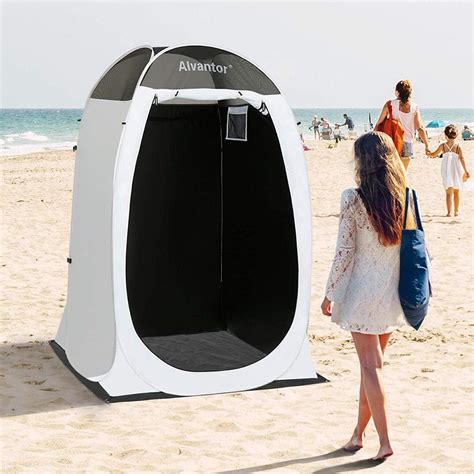 Alvantor Pop up shower tent with floor, Portable trade changing room