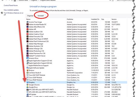 Image result for Install Uninstall Programs List