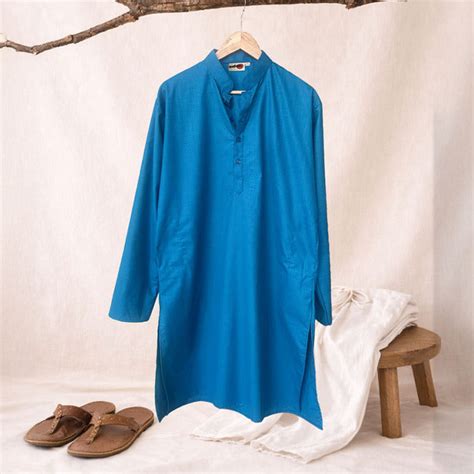 Jaipuri Samudra Long Kurta [Blue] – DharmApanah by The Jaipur Dialogues
