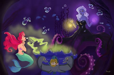 ArtStation - The Little Mermaid and Ursula Art