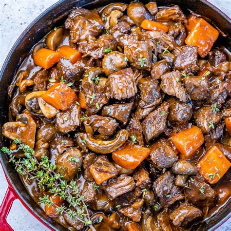 Braised Beef & Mushrooms | Clean Food Crush