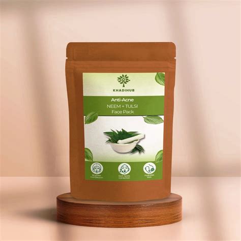 Neem-Tulsi Face Pack, Locks Moisture in Skin. Best for Dry & Flaky Ski ...
