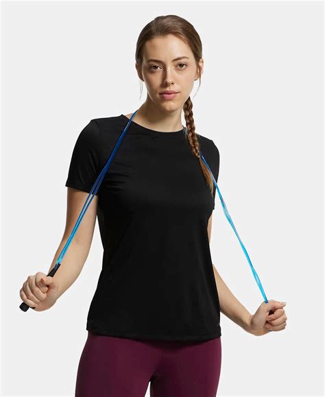 Buy Microfiber Polyester Fabric Relaxed Fit Solid Round Neck Half ...