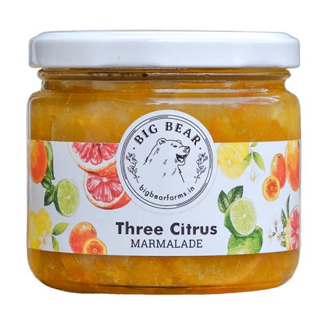 Three Citrus Marmalade 350g – Big Bear Farms