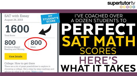 I've Coached Dozens of Students to Perfect SAT Math Scores: Here's What ...
