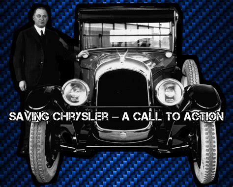 Walter P Chrysler's great grandson "letter to the people, saving ...