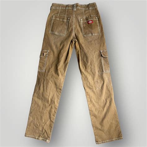 womens dickie cargo pants size 7/28 slightly... - Depop