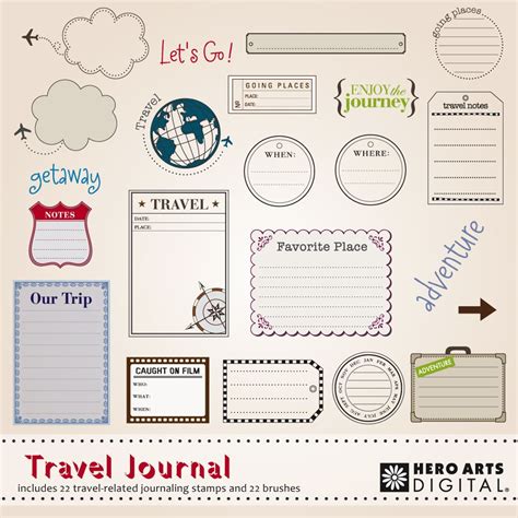 Travel Journal Printables