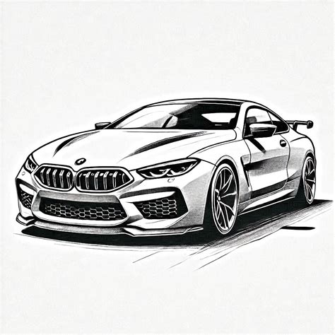 BMW m8 competition 🔥🔥 | Bmw sketch, Car drawings, Bmw black