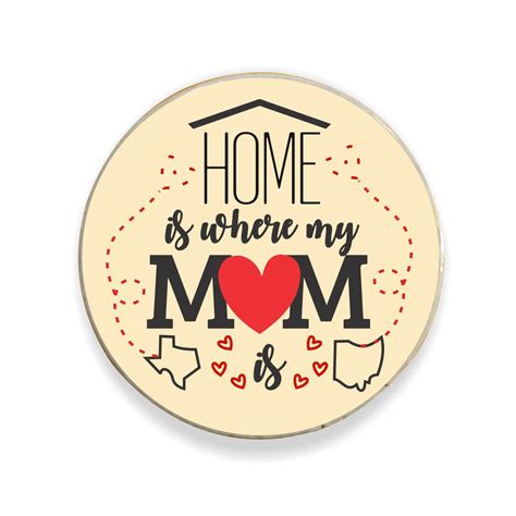 Buy TheYaYaCafe Birthday Gifts for Mom Home is Where My Mom is Fridge ...