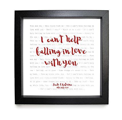 UK Gifts - Elvis Presley - I Can't Help Falling In Love - Song Lyrics ...