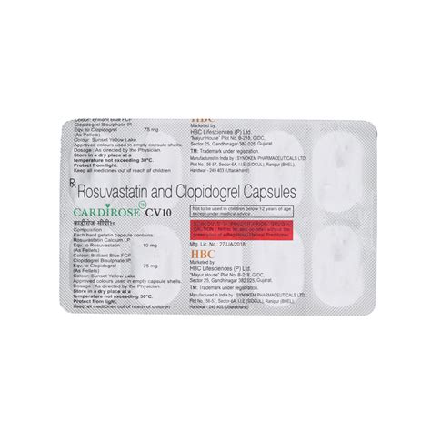 Cardirose CV 10 Capsule | Uses, Side Effects, Price | Apollo Pharmacy