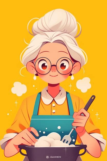 Senior hispanic woman baking traditional pastries at home | Premium AI ...