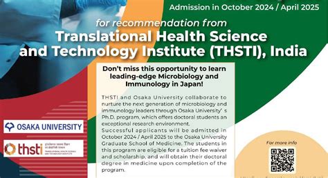 Osaka University Japan PhD Program in Microbiology/Immunology ...