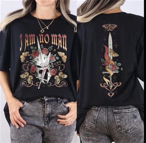 I Am No Man Comfort Colors Shirt, Crewneck Tshirt, Lord of the Rings ...