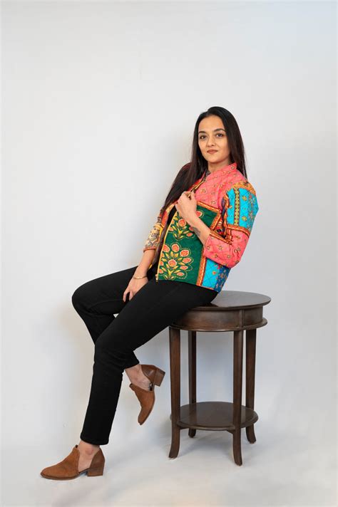 Classy Indo Western pink multi colored Jackets – Stylez & Trendz