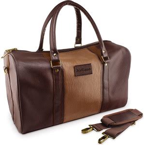 AirCase C51 Unisex Vegan Leather 20 Litre Duffle, Shoulder Small Travel ...