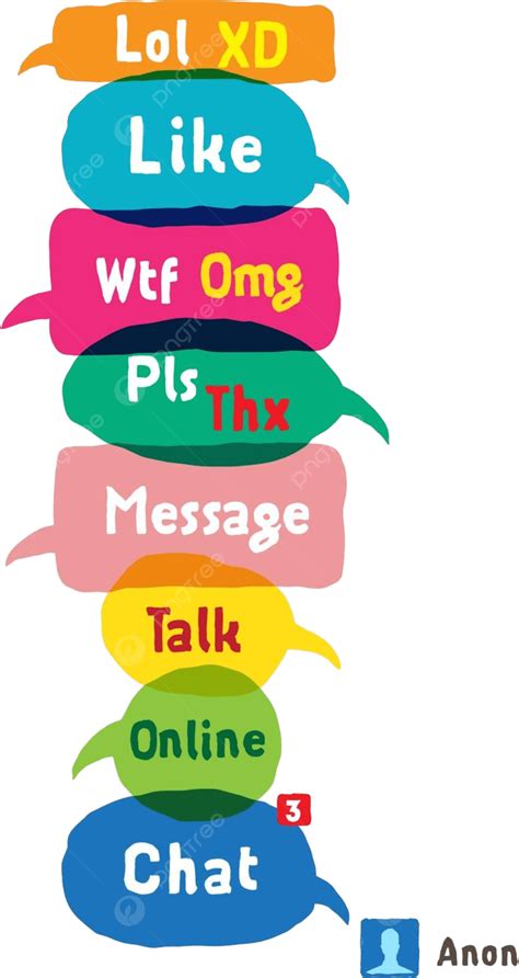 Top Acronyms And Abbreviations Frequently Used In Speech Bubbles Vector, Graphic, Socialize ...