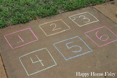 Super Easy Outdoor Chalk Game - Happy Home Fairy