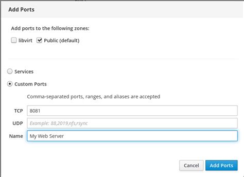 Chapter 5. Using the web console for managing firewall | Red Hat ...