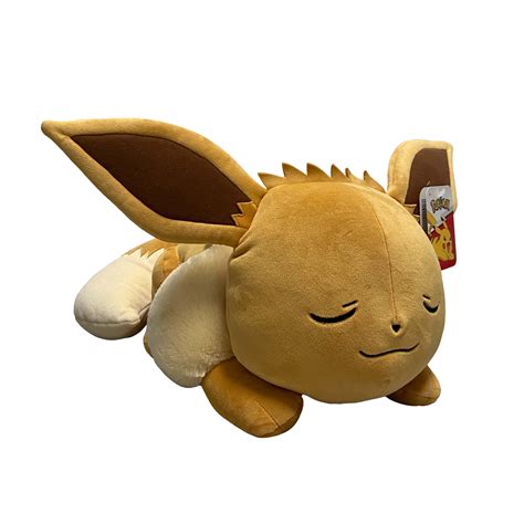 Pokemon Eevee Sleeping Plush 18 in | GameStop