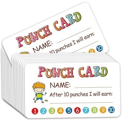 IVON Punch Card, 100pcs Reward Incentive Card for India | Ubuy