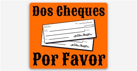 2" Dos Cheques Por Favor by Steamfitters & Welders UA Local 342 Merch ...