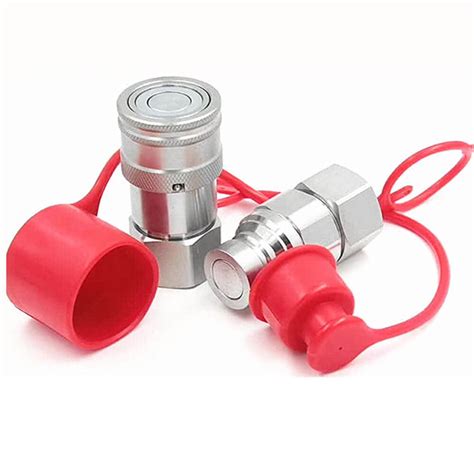 Skid Steer Flat Face Hydraulic Quick Connect Couplers Coupling ...