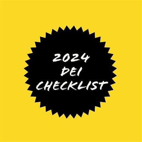 2024 DEI Checklist, November 30 2023 | Online Event | AllEvents