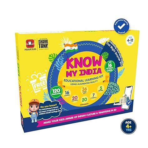 HOLOKITAB HoloKitab Combo Know my India Smart Learning Kit for Kids. L ...
