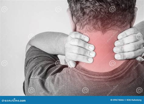 Lesión De La Nuca En Seres Humanos Dolor De La Nuca, Gente Médica, Mono ...