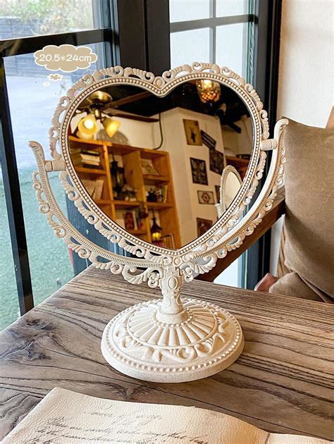 1pc Heart Shaped Mirror Design Decorative Object Best Gifts Birthday ...
