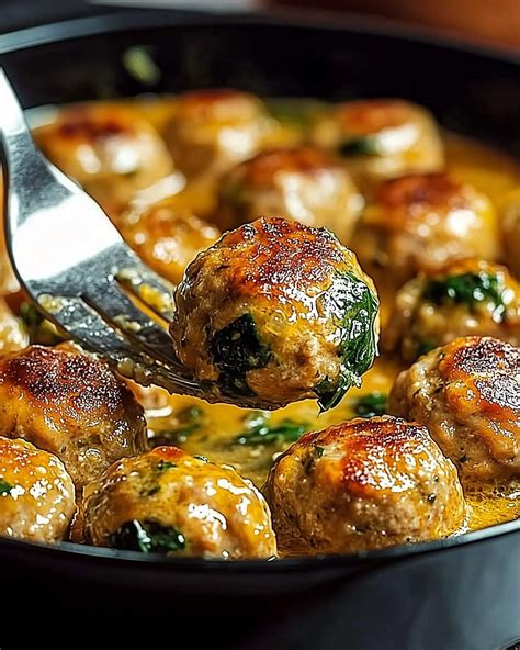 Creamy Spinach Turkey Meatballs: A Delicious Surprise! – FHFOODHEALTH